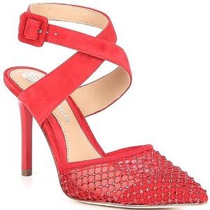 Antonio Melani Red Sparkle Heels (sz 7)